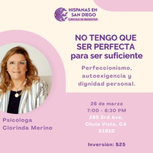 No tengo que ser perfecta para ser suficiente